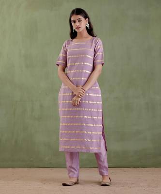 Lilac gayatri devi kurta set 2