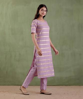 Lilac gayatri devi kurta set 3