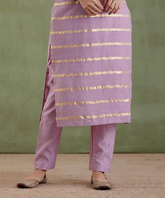 Lilac gayatri devi kurta set 5