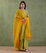 Green lakshmibai kurta set