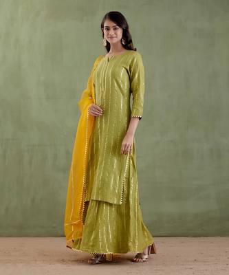 Green lakshmibai kurta set 2