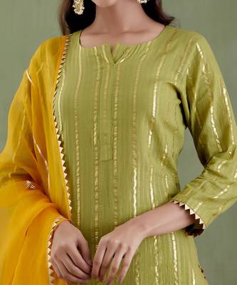 Green lakshmibai kurta set 3