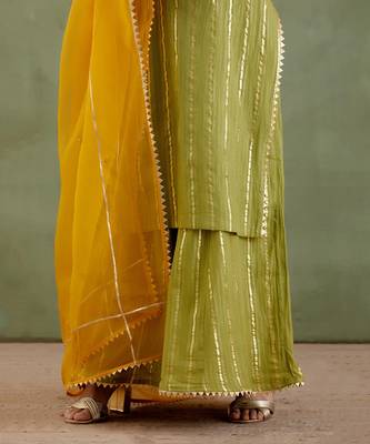 Green lakshmibai kurta set 4