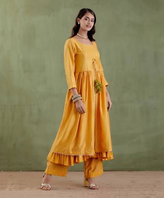 Yellow padmavati kurta set 5