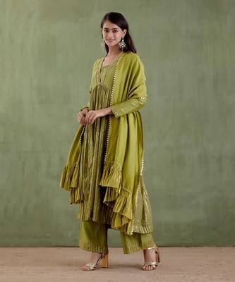 Forest green rudramma kurta set 2