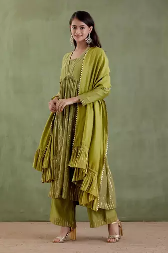 Forest green rudramma kurta set