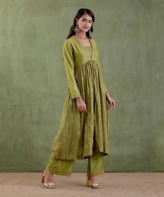 Forest green rudramma kurta set 4