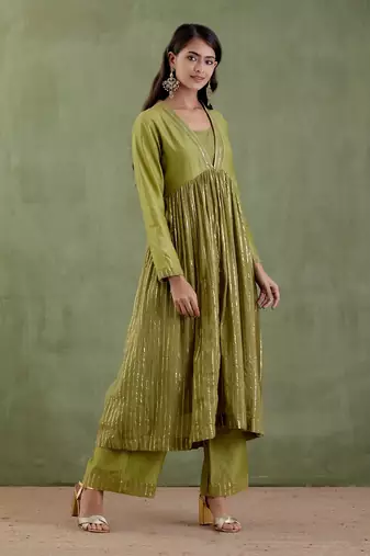 Forest green rudramma kurta set