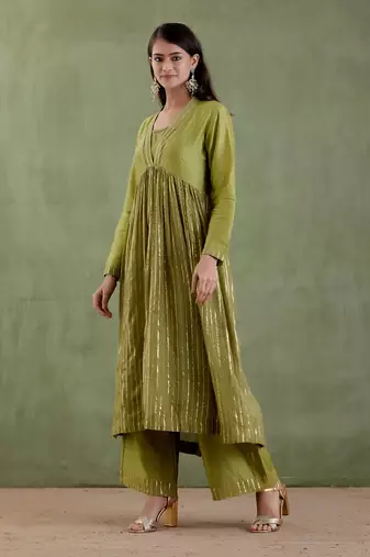 Forest green rudramma kurta set