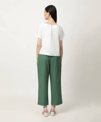 Ivory & deep green annie pant set 4
