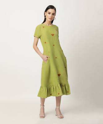 Green litzy dress 3