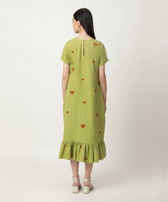 Green litzy dress 4