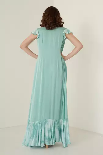 Aqua modal satin co ord set