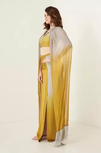 Mustard modal satin co ord set