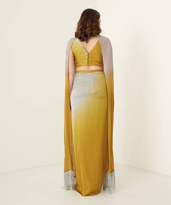 Mustard modal satin co ord set 5