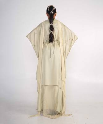 Sage green georgette suit set 4
