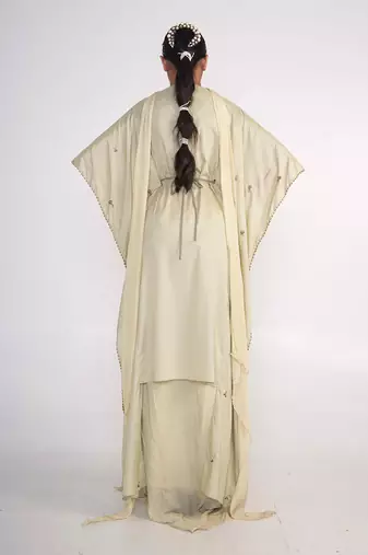 Sage green georgette suit set