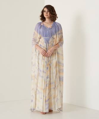 Lavender chiffon kaftaan 1