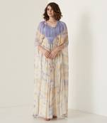 Lavender chiffon kaftaan