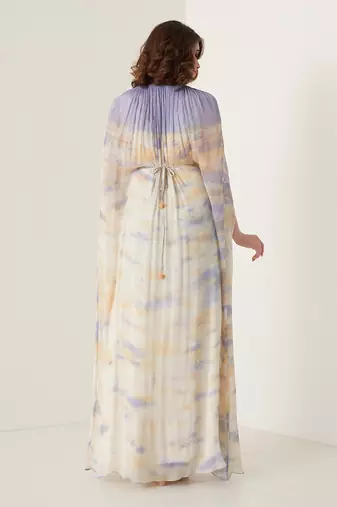 Lavender chiffon kaftaan