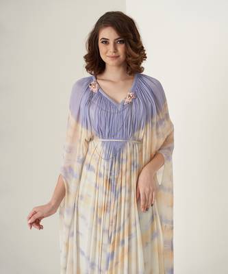 Lavender chiffon kaftaan 4