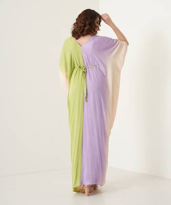 Multi color modal satin kaftaan 4