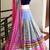 Blue & Pink  Color EmbroideryTussar Silk  Lehenga Choli With Blouse