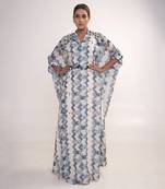 Multicolour georgette kaftaan