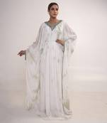 White georgette kaftaan
