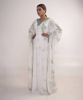 White georgette kaftaan 3