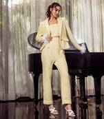 Yellow crinitus co ord set