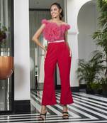 Pink & red aimer jumpsuit