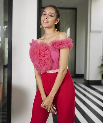 Pink & red aimer jumpsuit 2