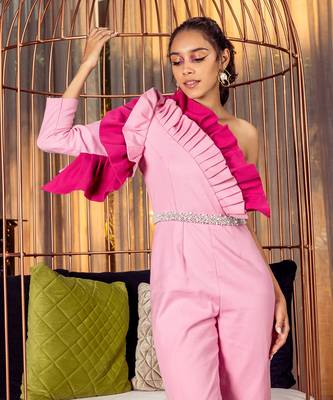 Pink feminite jumsuit 2