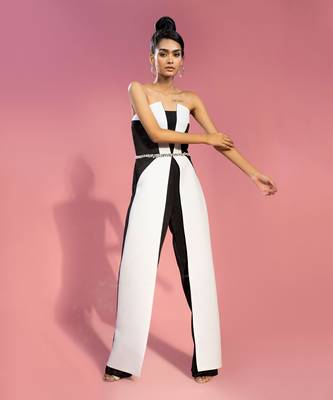 Black & white athena jumpsuit 1