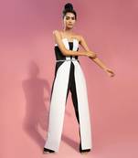Black & white athena jumpsuit