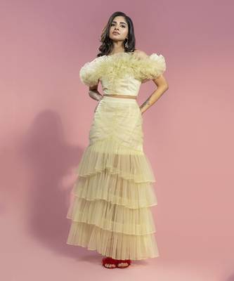 Yellow demeter skirt set 1