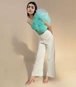 Blue & white nesoi pant set