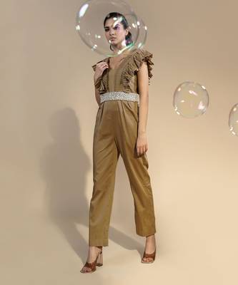 Brown eos jumpsuit 1