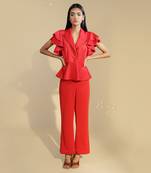 Red themis co ord set
