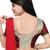 Green & red Color U Neck style Half Sleeve design Blouse
