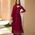Trendmalls Pink Georgette Embroidered Side Slit Party Wear Kurta Pant with Dupatta Salwar Suit Set