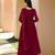 Trendmalls Pink Georgette Embroidered Side Slit Party Wear Kurta Pant with Dupatta Salwar Suit Set