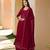Trendmalls Pink Georgette Embroidered Side Slit Party Wear Kurta Pant with Dupatta Salwar Suit Set