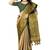 Beige soft cotton silk saree