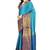 Blue soft cotton silk saree