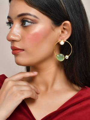 Circular hoop earrings 2