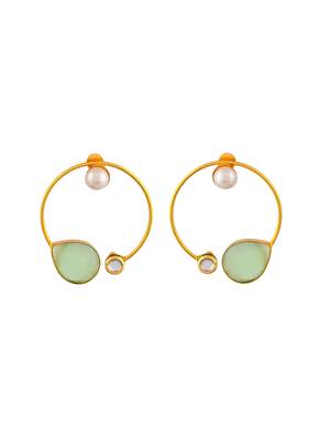 Circular hoop earrings 3