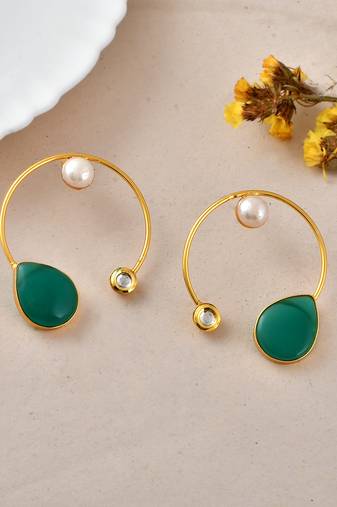 Western circular hoop earrings