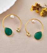 Western circular hoop earrings